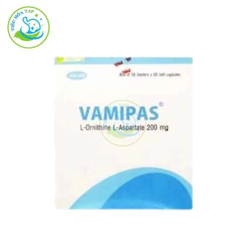 Vamipas - Thuốc điều trị viêm gan cấp tính, viêm gan mãn tính, viêm gan do rượu và xơ gan