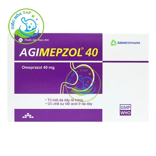 Agimepzol 40 - Hộp 10 vỉ x 10 viên