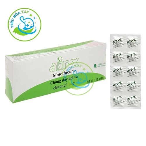 Air-X 80mg - Hộp 10 vỉ x 10 viên