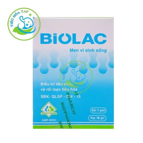 Biolac Biopharco - Hộp 10 vỉ x 10 viên