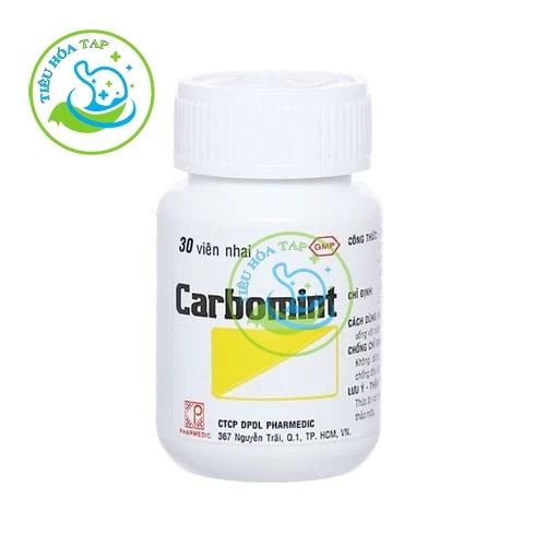 Carbomint - Hộp 1 lọ x 30 viên nhai