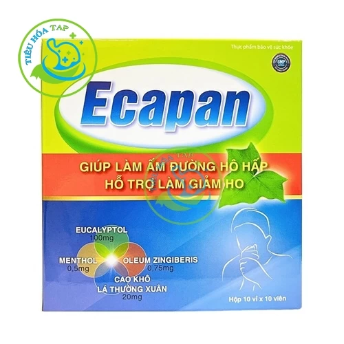 Ecapan - Hỗ trợ giảm ho do viêm phế quản