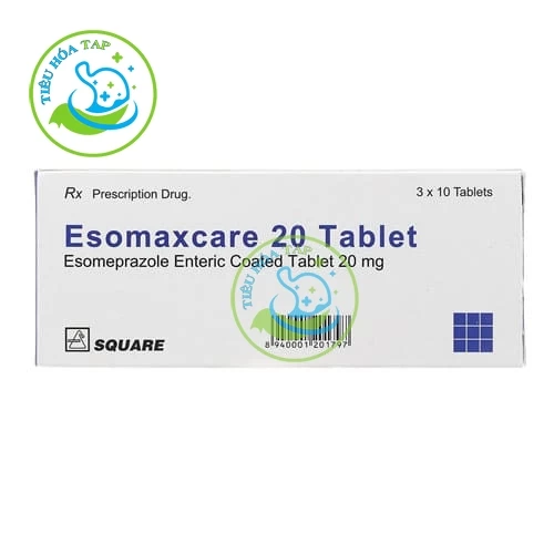 Esomaxcare 20 Tablet - Hộp 3 vỉ x 10 Viên