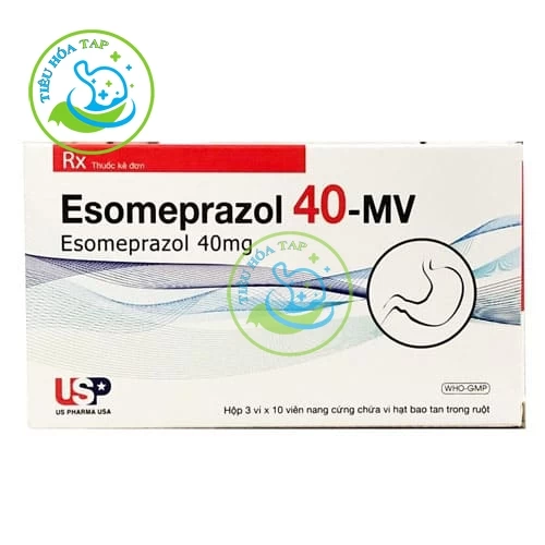 Esomeprazol 40-MV - Hộp 3 vỉ x 10 viên