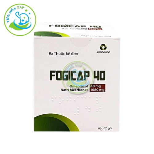 Fogicap 40 - Thuốc điều trị loét dạ dày, viêm thực quản