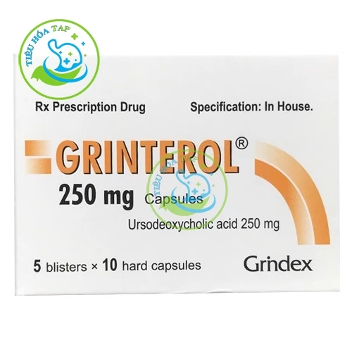 Grinterol 250mg Capsules - Thuốc điều trị xơ gan và sỏi mật