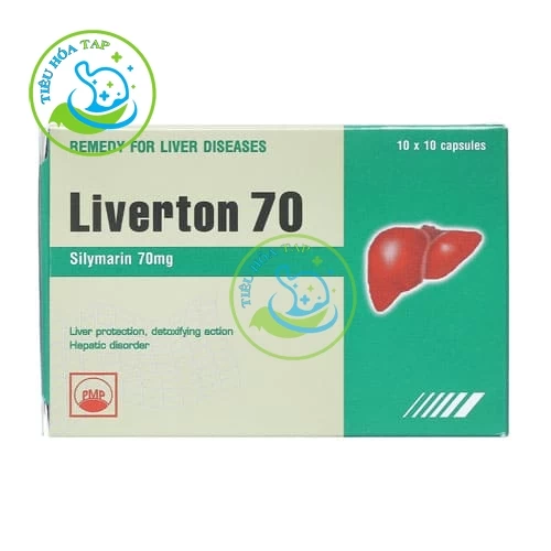 Liverton 70 - Hộp 10 vỉ x 10 viên nang cứng