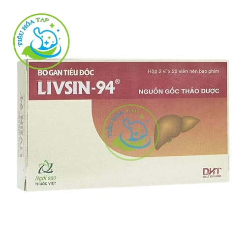 Livsin - 94 - Hộp 5 vỉ x 20 viên