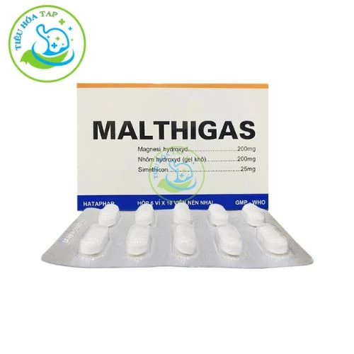 Malthigas Hộp 6 vỉ x 10 viên