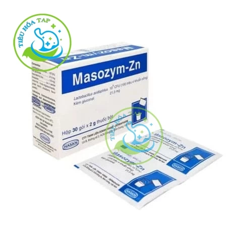 Masozym-Zn - Hộp 30 gói x 2g thuốc bột, gói nhôm