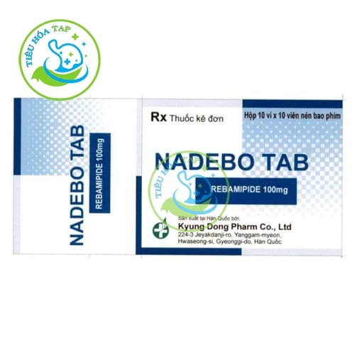 Nadebo Tab 100mg - Hộp 10 vỉ x 10 viên