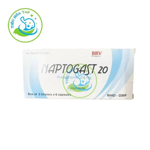 Naptogast 20 - Hộp 2 vỉ x 6 viên nang