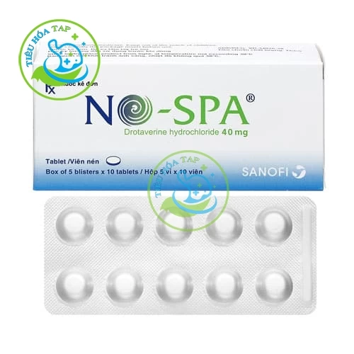 No - spa 40mg - Hộp 5 vỉ x 10 viên