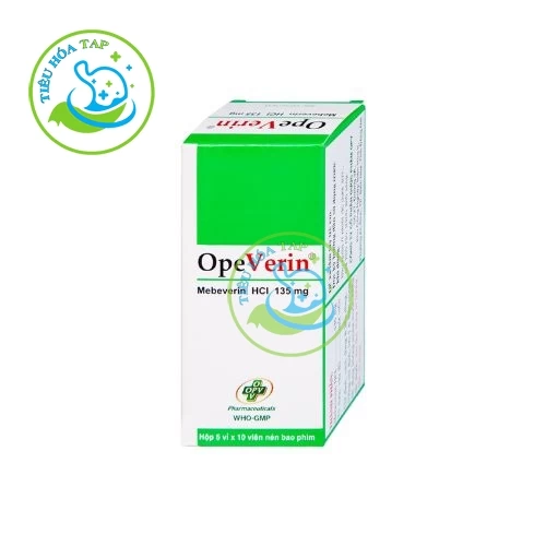 OpeVerin 135mg - Hộp 5 vỉ x 10 viên