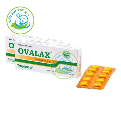 Ovalax - Hộp 10 vỉ x 10 viên bao tan trong ruột