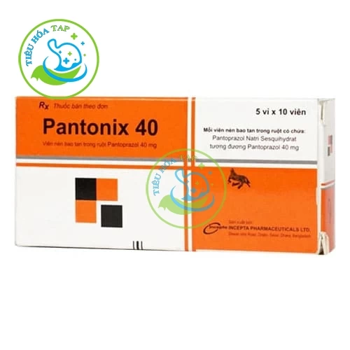 Pantonix 40 - Hộp 1 lọ bột + 1 ống 10ml dung dịch Natri clorid 0,9%