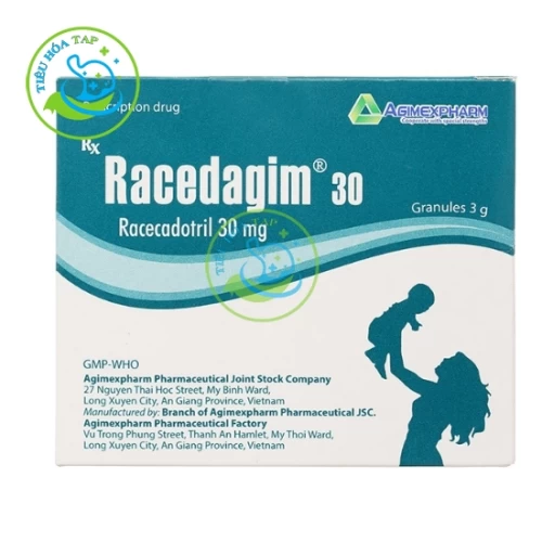 Racedagim 30 - Hộp 25 gói x 3 gam thuốc bột