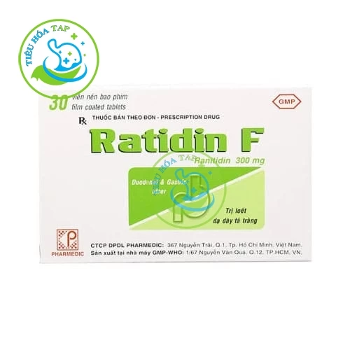 Ratidin F - Hộp 3 vỉ x 10 viên