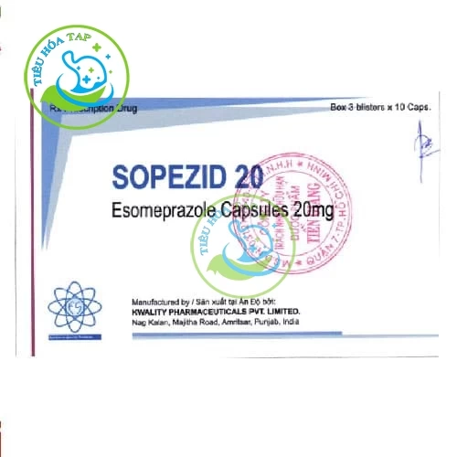 Sopezid 20 - Thuốc điều trị trào ngược dạ dày thực quản