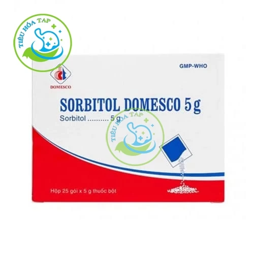 Sorbitol Domesco 5g - Hộp 25 gói x 5 gam