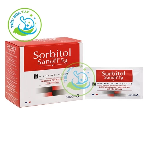 Sorbitol Sanofi - Hộp 20 gói x 5g