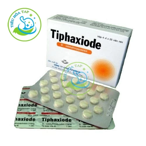 Tiphaxiode - Hộp 4 vỉ x 25 viên