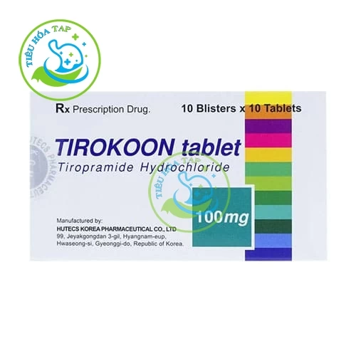 Tirokoon 100mg - Hộp 10 vỉ x 10 viên