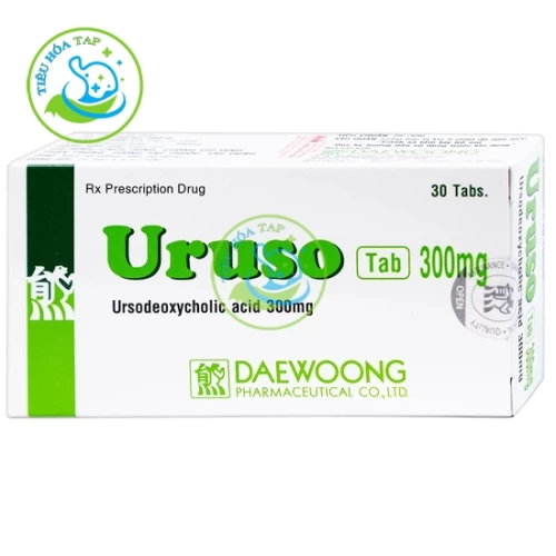 Uruso 300mg - Acid ursodeoxycholic Daewoong Pharma