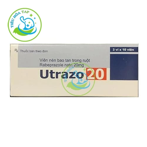 Utrazo 20 Hộp 3 vỉ x 10 viên