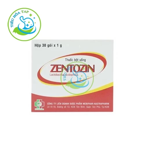 Zentozin - Thuốc điều trị tiêu chảy, chướng bụng, đầy hơi