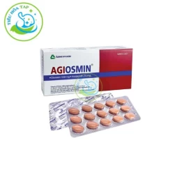 Agiosmin - Hộp 4 vỉ x 15 viên nén bao phim