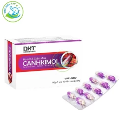 Canhkimol Hộp 2 vỉ, 5 vỉ, 10 vỉ x 10 viên nang. Hộp 1 lọ x 60 viên, 100 viên nang