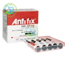 Antifix - Sắt sucrose 100mg/5ml AT Pharma