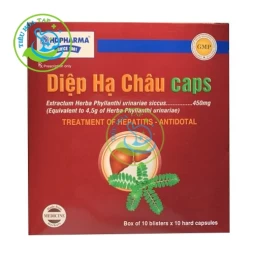 Diệp hạ châu caps Hộp 10 vỉ x 10 viên