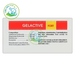 Gelactive Fort - Hộp 10 gói x 10ml