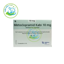 Metoclopramid Kabi 10mg - Hộp 12 ống x 2ml