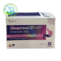 Omeprazol 20-HV - Hộp 4 vỉ x 7 viên