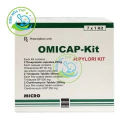 Omicap - Kit - Hộp 7 kit x kit chứa 2 Viên mỗi loại