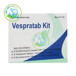 Vespratab Kit - Thuốc điều trị loét dạ dày, viêm thực quản